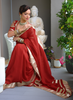 Ankita Lokhande Wear Soft Georgette Saree With Original Hand Charkhi Gotta Patti Work (RED)