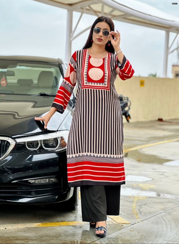 Soft Rayon Kurta Plazzo Set