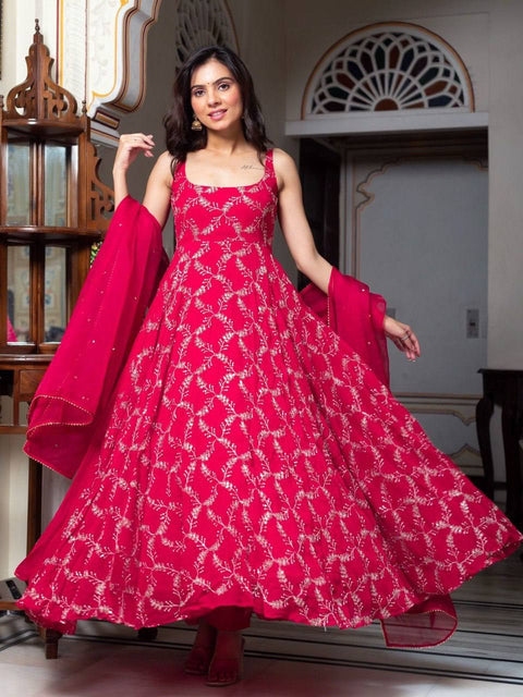 Anarkali Sharara Set for Women – 3 Piece Party & Festive Wear