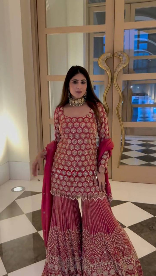 Top Sharara Set for Women – 3 Piece Party & Festive Wear