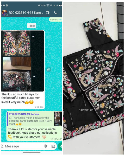 Trending Blooming Rangoli Silk Designer Saree with Embroidery & Sequence Work