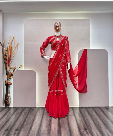 Elegant Party Wear Lehenga Saree – Latest Launch