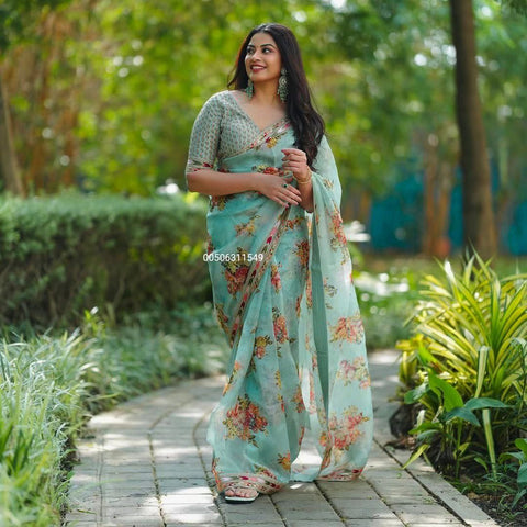 Exclusive Tibby Silk Designer Saree with Elegant Thread & Sequence Work