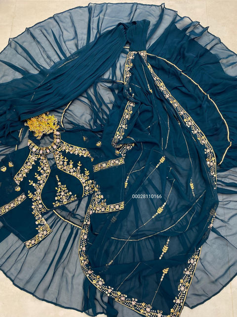 Elegant Party Wear Lehenga Saree – Latest Launch