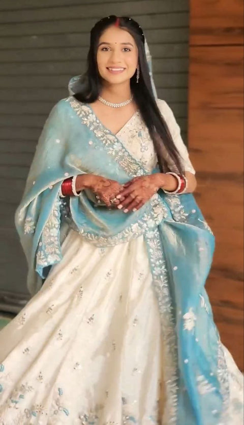 Chinon Lehenga Choli Set for Women – Festival & Party Wear