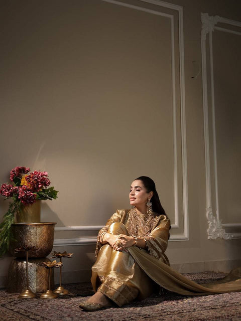 Wedding Wear Sequence Embroidered Fendy Top Salwaar Dupatta Set