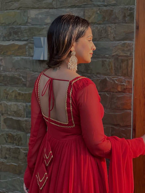 Anarkali Pant Set for Women – 3 Piece Party & Festive Wear