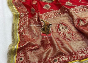 Trending Pure Viscose Dola Silk Saree with Zari & Meena Jacquard Weaving