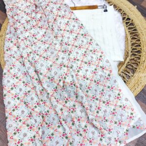Fox Georgette Party Wear Saree with Multi Embroidery & Sequence Work