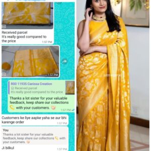 Graceful Banarasi Saree in Soft Lichi Silk – Timeless Elegance