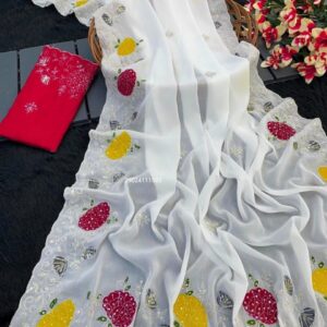 Beautiful Soft Silk Saree with Sequence Work – Perfect for Everyday Elegance