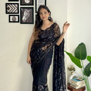 Soft Net Sequence Saree for a Stunning Look