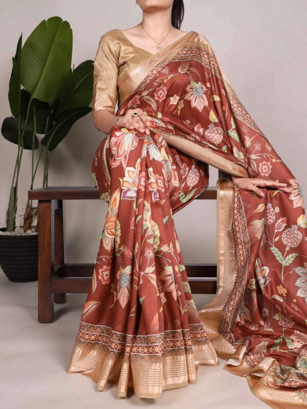 Tussar Silk Saree Collection with Elegant Viscose Border