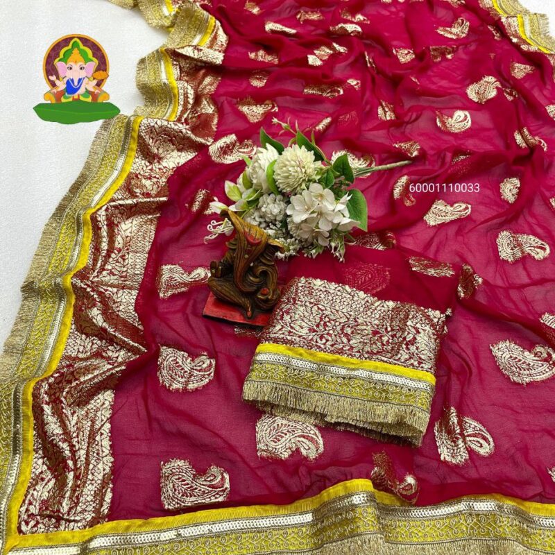 🌟 New Launch – Elegant Soft Viscose Georgette Saree 🌟